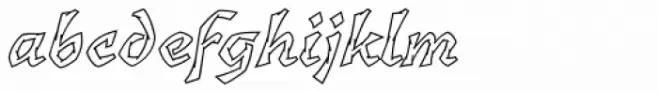 Florentin 2D Outline Italic