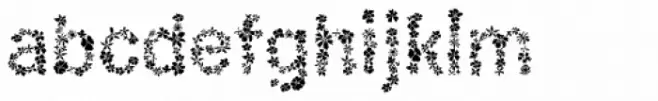 Flowertype Stencil