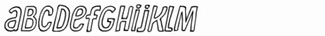 Food Truck Outline Italic