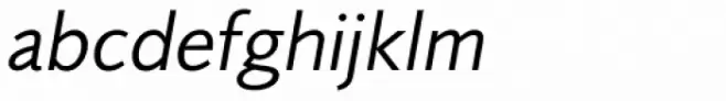 Foundry Sans Normal Italic