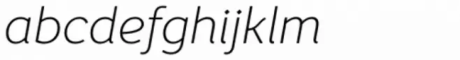 Fox Sans Pro Thin Italic