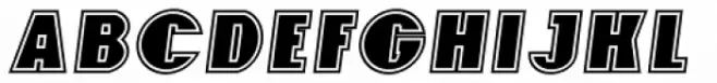 Foxxy Outline Italic