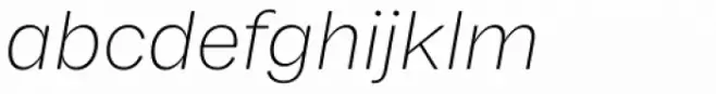 Franca Extra Light Italic