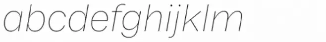 Franca Thin Italic