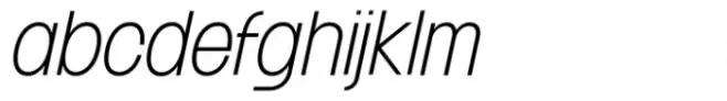 Franie Condensed XLight Italic