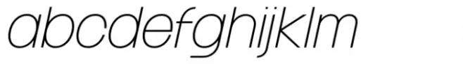 Franie SCondensed Hairline Italic