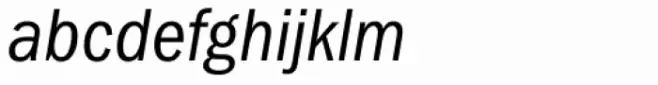 Franklin Gothic Cond Book Italic