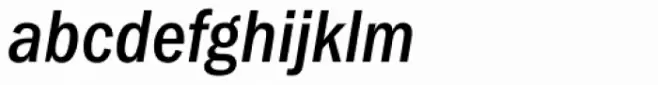 Franklin Gothic Cond Medium Italic