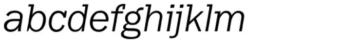Franklin Gothic Raw Semi Serif Light Oblique