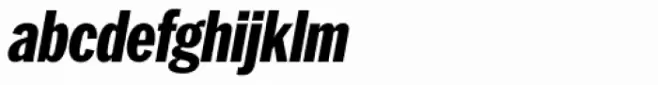 Franklin Pro Condensed Black Italic