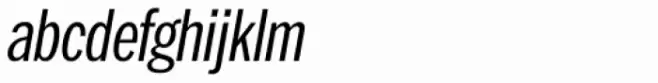 Franklin Pro Condensed Light Italic