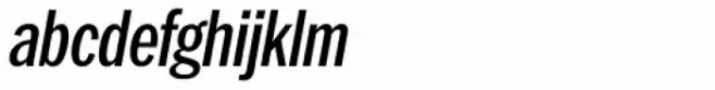 Franklin Pro Condensed Medium Italic
