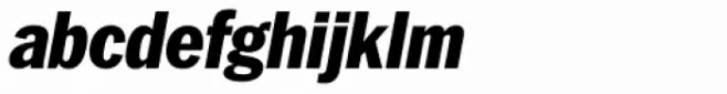 Franklin Pro Narrow Black Italic