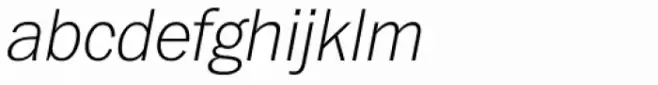 Franklin Pro Thin Italic