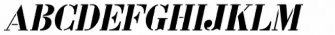 French Stencil Oblique JNL
