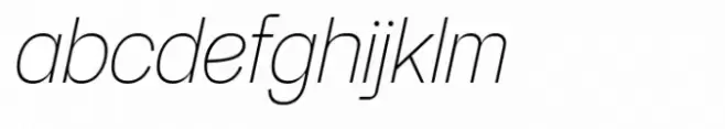 Fridag Sans Extra Light Italic