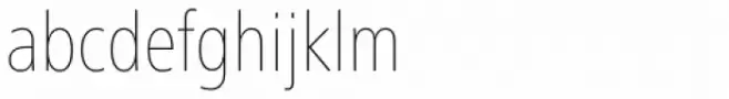 Frutiger Next Paneuropean W1G Condensed UltraLight