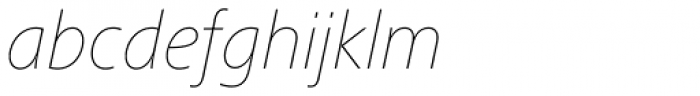 Frutiger Next Pro UltraLight Italic
