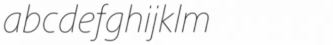 Frutiger Next Pro UltraLight Italic
