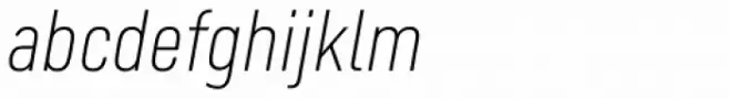 FS Industrie Condensed Light Italic
