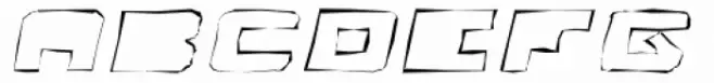 Fugues Solid Outline Blotchy Italic