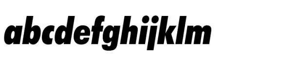 Futura BT Condensed Extra Black Italic