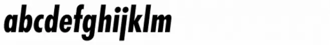 Futura EF Bold Condensed Oblique