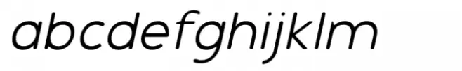 Galak Round Thin Italic
