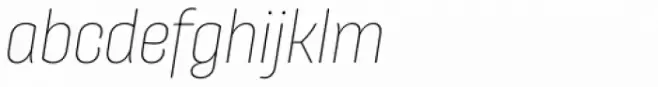 Galeana Condensed Light Italic