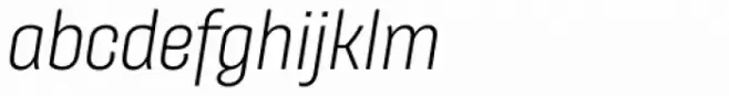 Galeana Condensed Regular Italic
