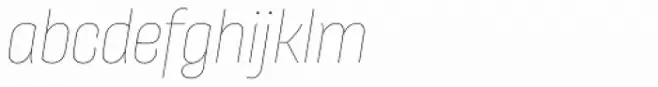 Galeana Condensed Thin Italic