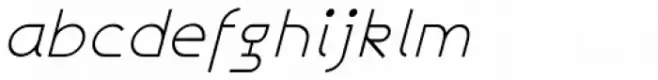 Galexica Thin Italic