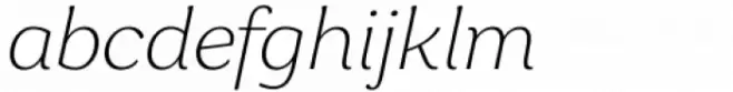 Garbata Extralight Italic