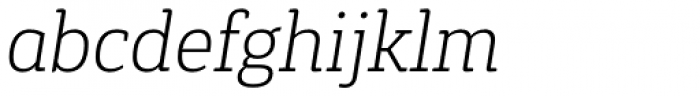 Gaspo Slab Extra Light Italic