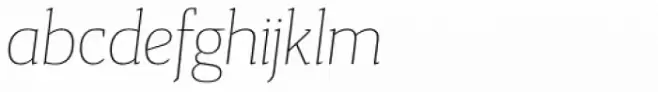 Gazeta Extra Light Italic