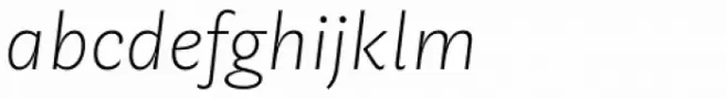 Geller Sans Rg ExtraLight Italic