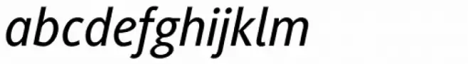 Generis Sans Std Medium Italic