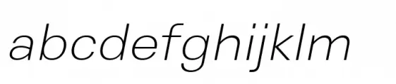 Genora Sans Extra Light Italic