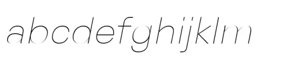 Genora Sans Thin Italic