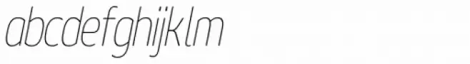 Geon Soft Condensed Thin Italic