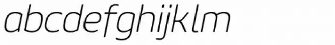 Geon Soft Extra Light Italic