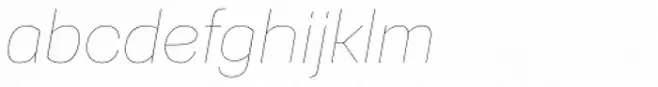 Gerlach Sans Hairline Italic