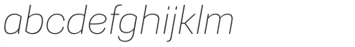 Gerlach Sans Thin Italic