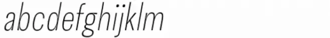 Gevher Condensed Thin Italic