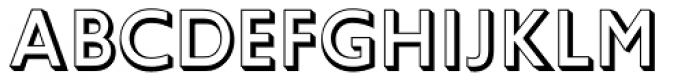 Gill Sans Nova Shadowed Outline