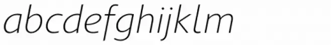 Gimbal Grotesque Extended Light Italic