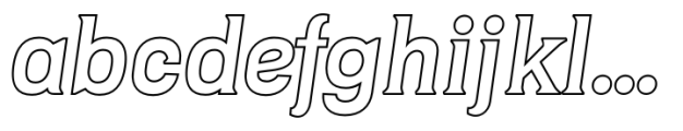 Gin And Tonic Outline Italic