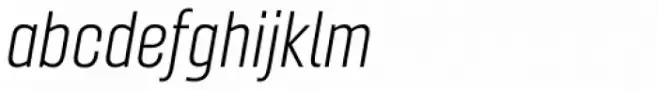 Gineso Condensed Light Italic