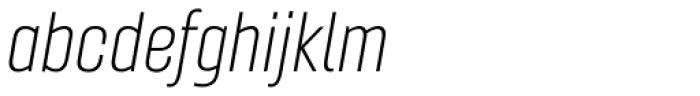 Gineso Condensed Thin Italic