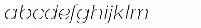 Glamure Serif Extra Light Italic